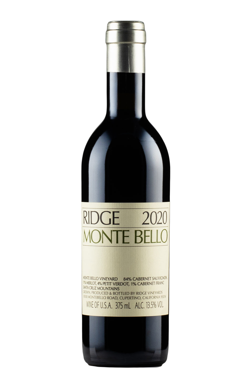 Ridge Monte Bello Cabernet Sauvignon Half 2020