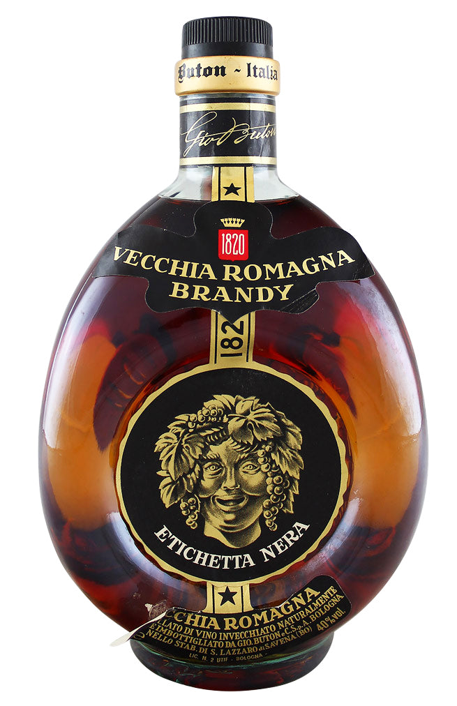 Etichetta Nera Vecchia Romagna Brandy c. 1970s