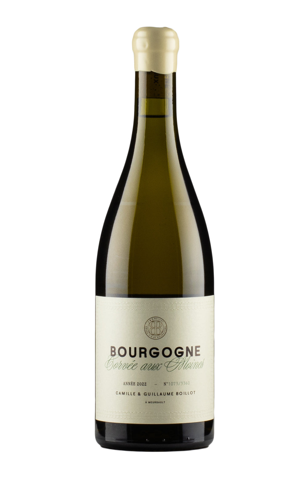 Bourgogne Blanc Corvees aux Moines Camille & Guillaume Boillot 2022