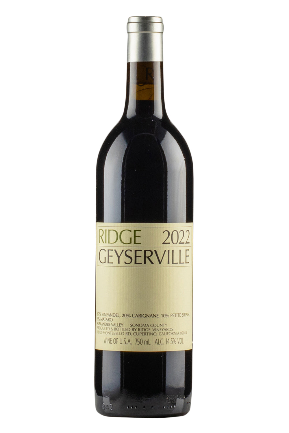 Ridge Geyserville 2022