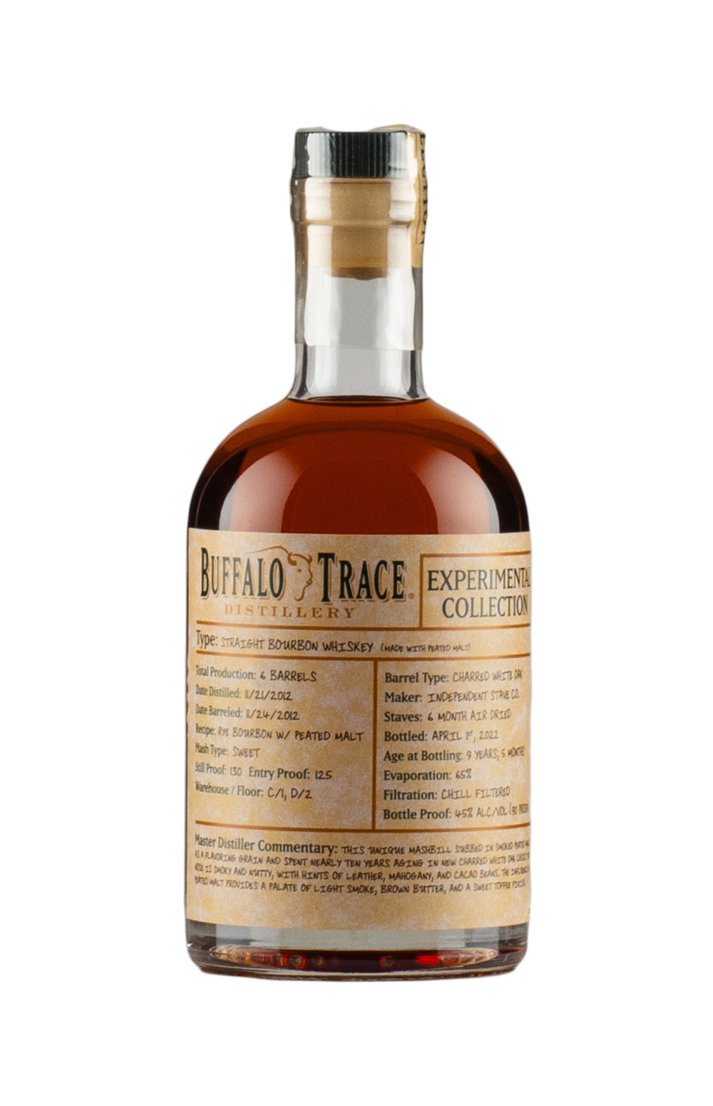 Buffalo Trace Experimental Peated Malt 2012
