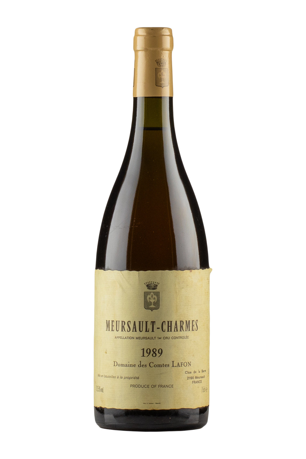 Meursault Charmes Comtes Lafon 1989