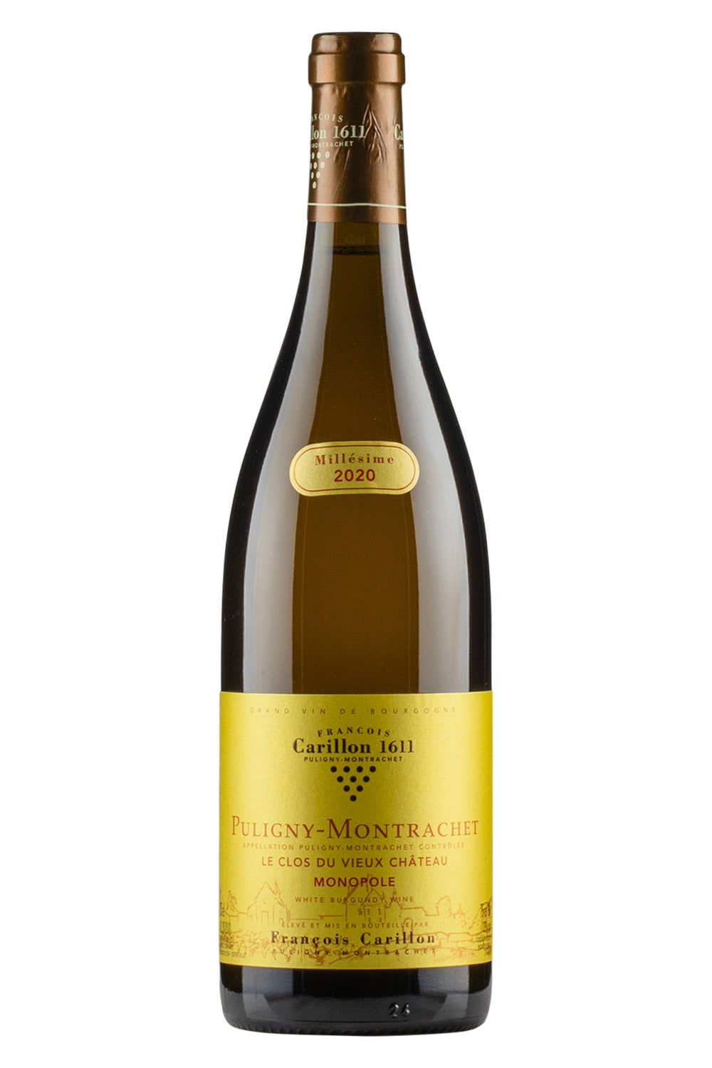 Puligny Montrachet Le Clos du Vieux Chateau Monopole Francois Carillon 2020