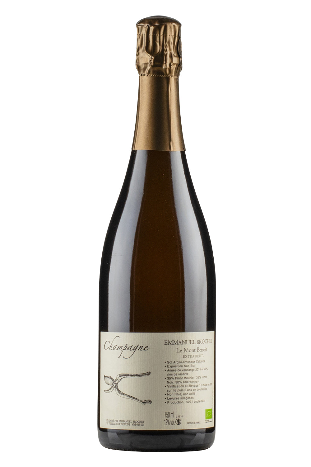 Emmanuel Brochet Le Mont Benoit Extra Brut 2015