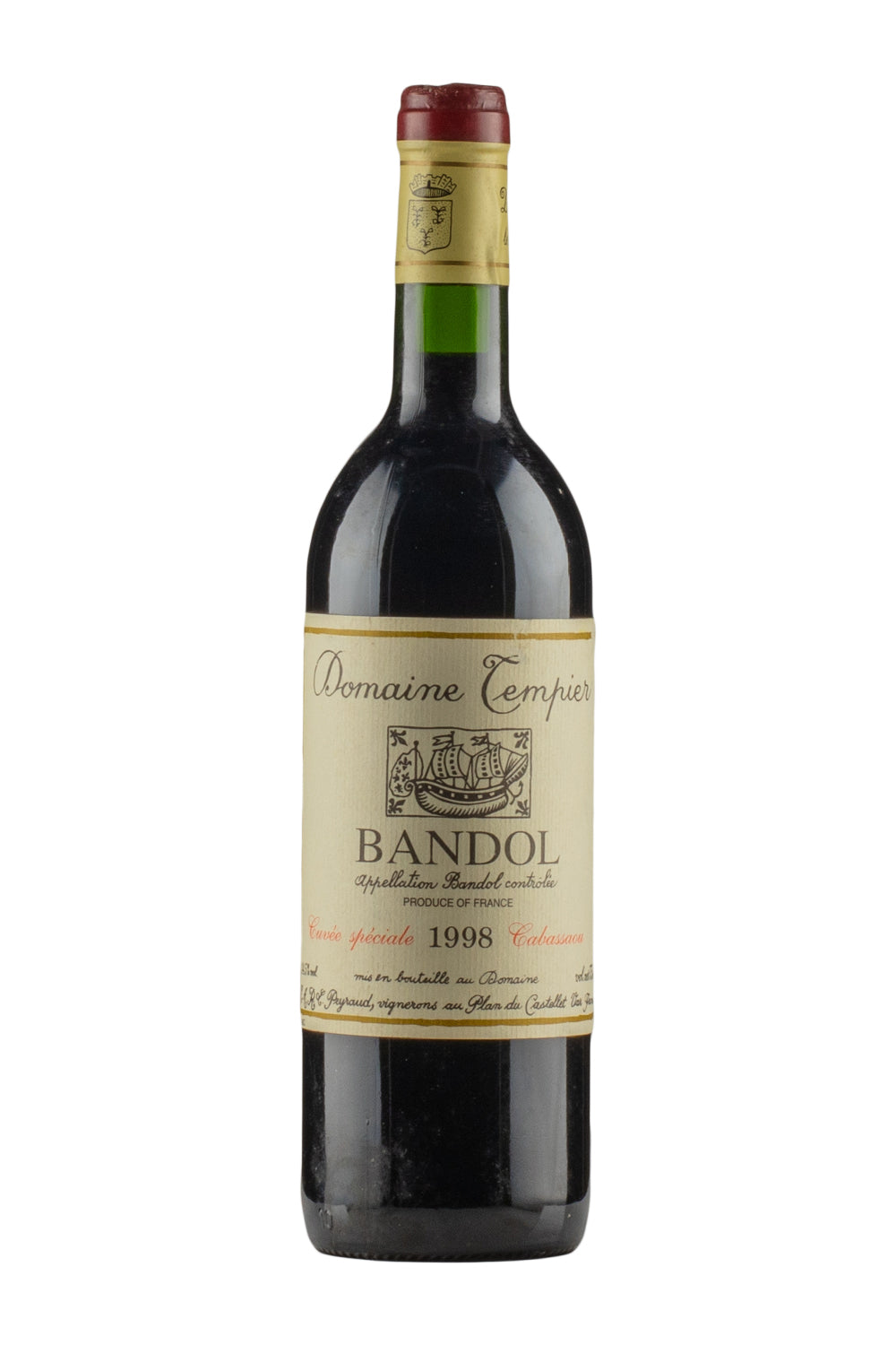 Cabassaou Bandol Domaine Tempier 1998