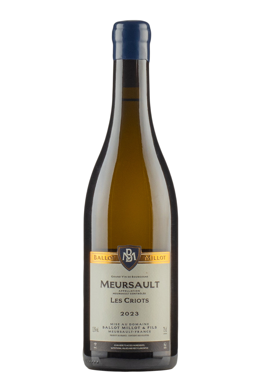Meursault Les Criots Ballot Millot 2023
