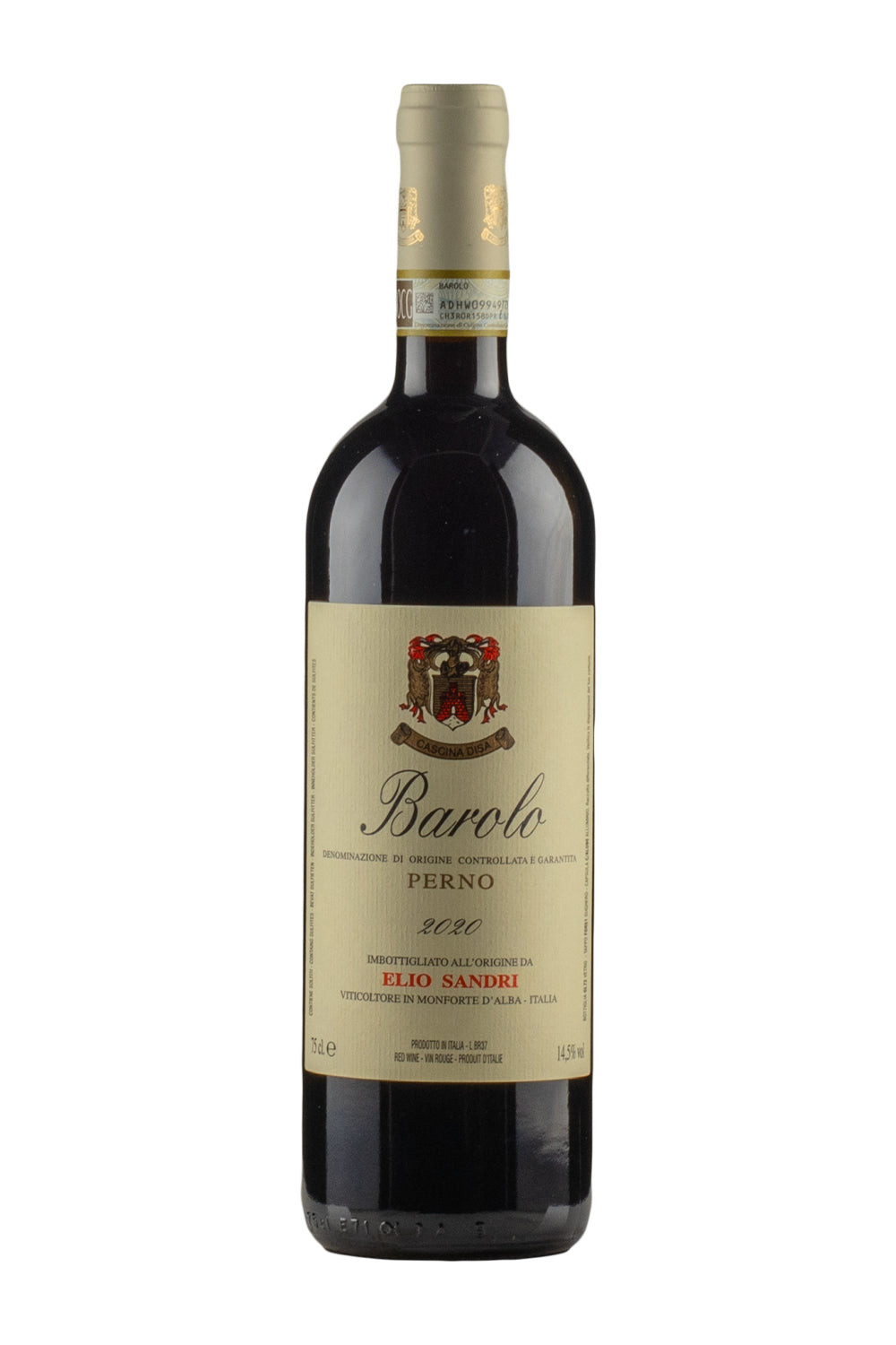 Barolo Riserva Perno Vigna Disa Elio Sandri 2020