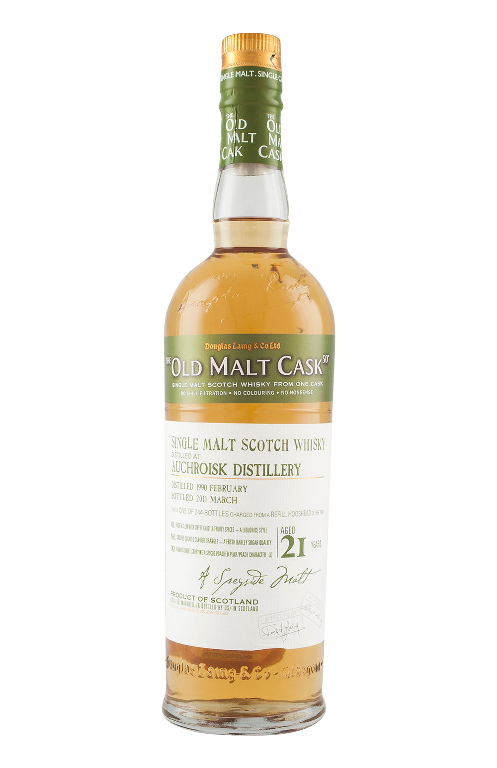Auchroisk 21 Year Old Old Malt Cask 1990