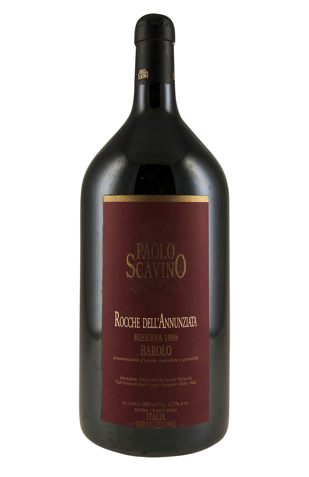 Barolo Rocche dell`Annunziata Riserva Paolo Scavino 300cl 1998