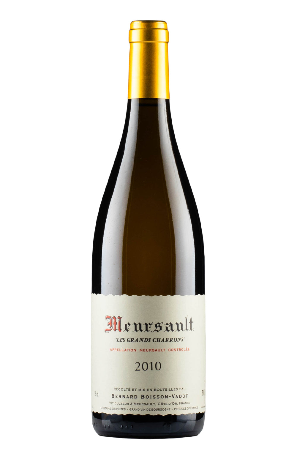 Meursault Les Grands Charrons Bernard Boisson Vadot 2010