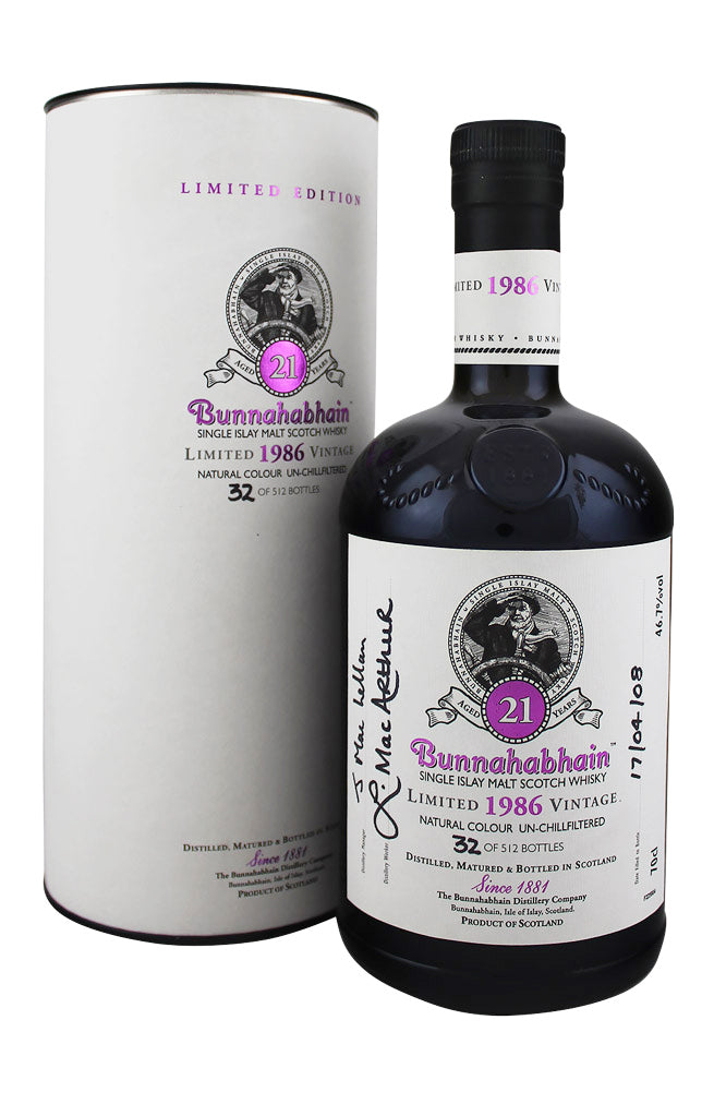 Bunnahabhain 21 Year Old Feis Ile 2008 1986