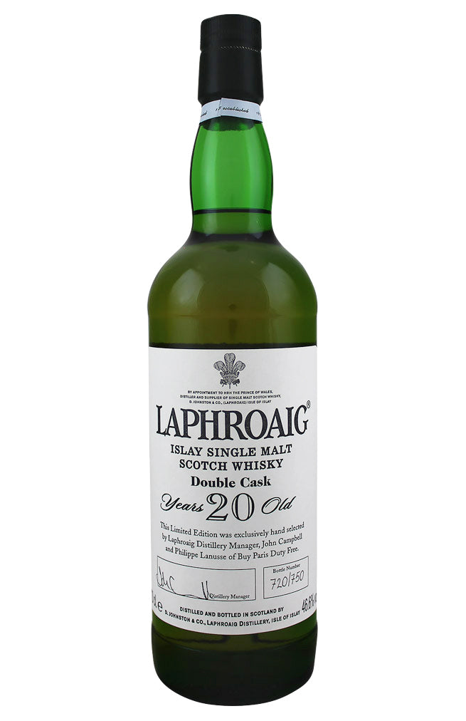 Laphroaig 20 Year Old Double Cask Paris Duty Free c. 2010