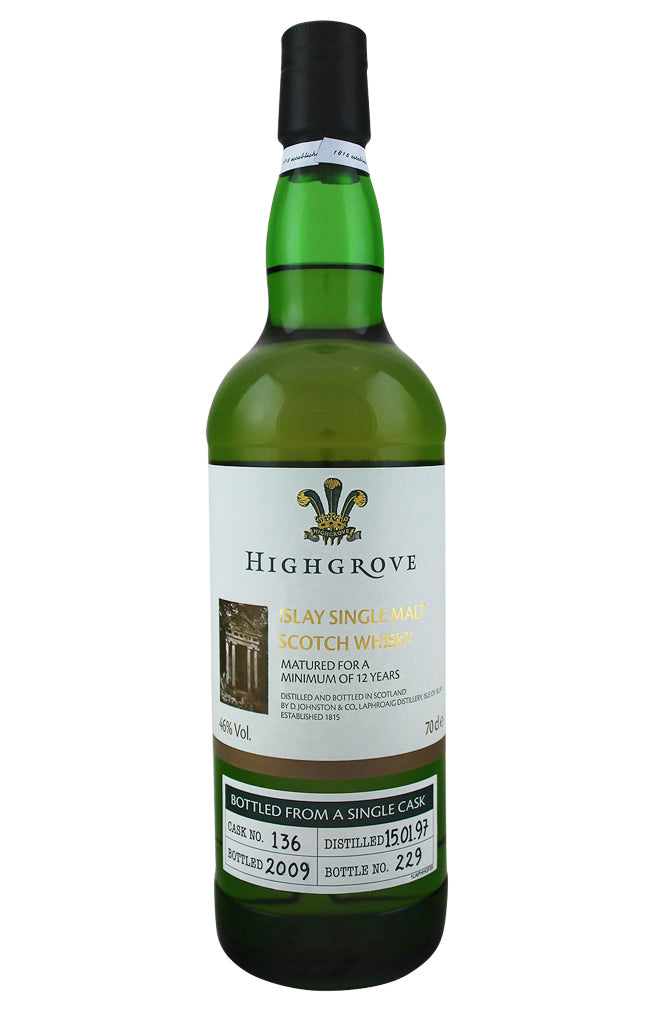 Laphroaig Highgrove 12 Year Old Cask 136 1997