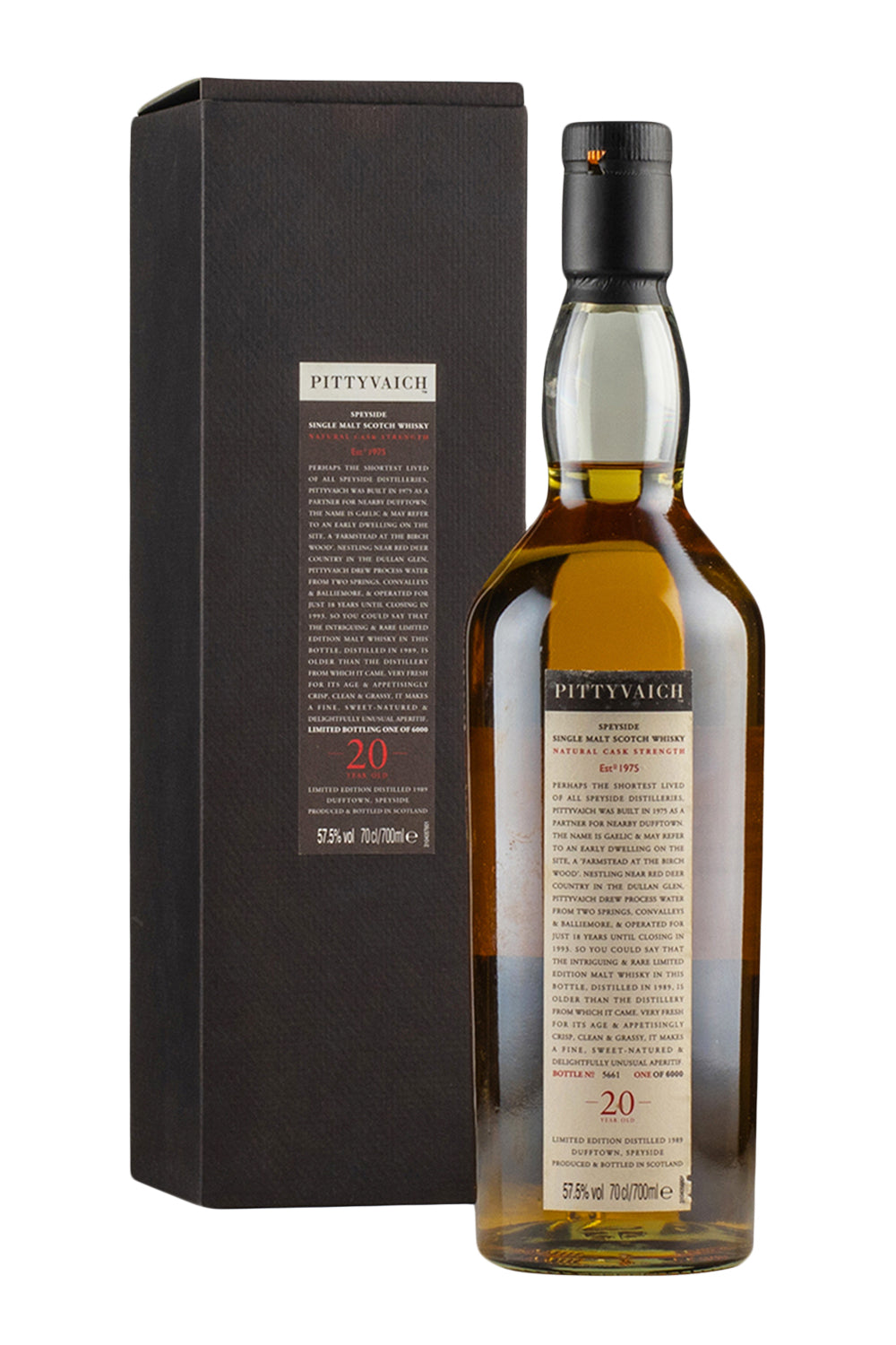 Pittyvaich 20 Year Old Cask Strength Limited Edition 1989