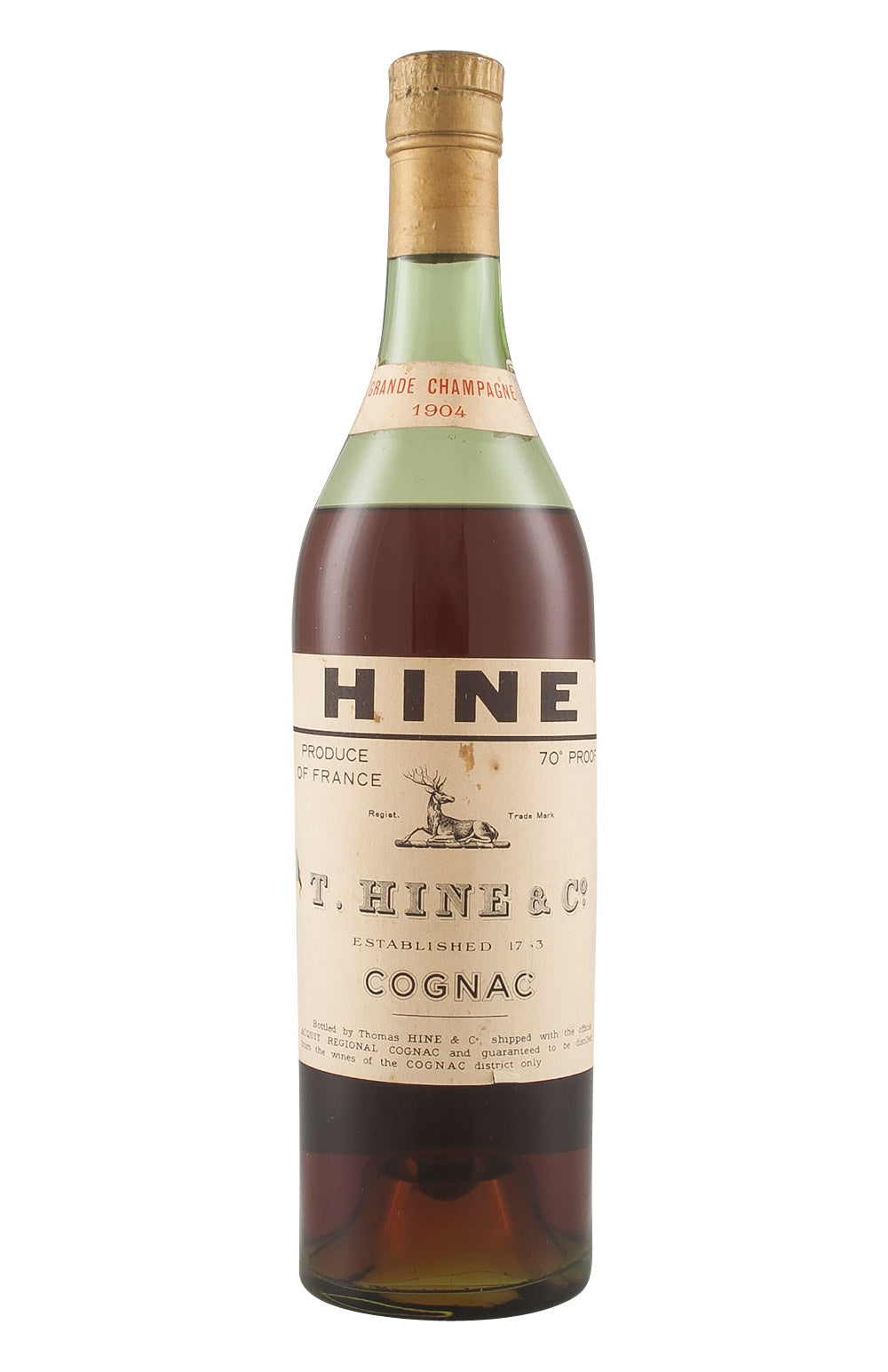 Hine Grande Champagne Cognac 1904