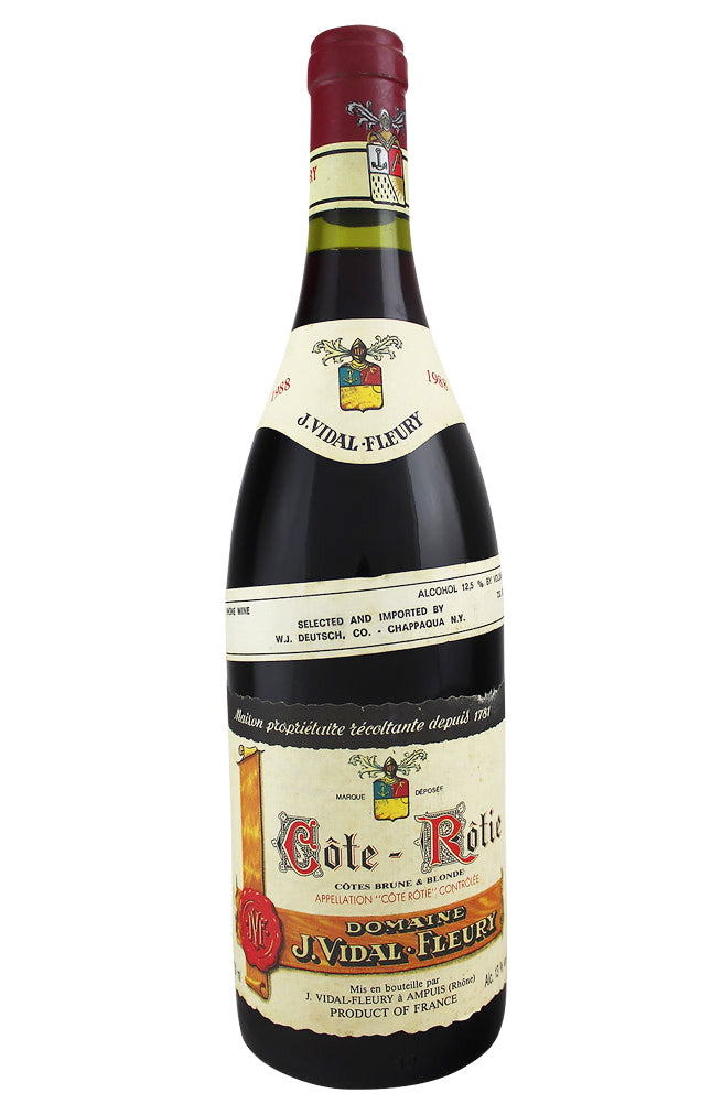 Cote Rotie Brune et Blonde Vidal-Fleury 1988