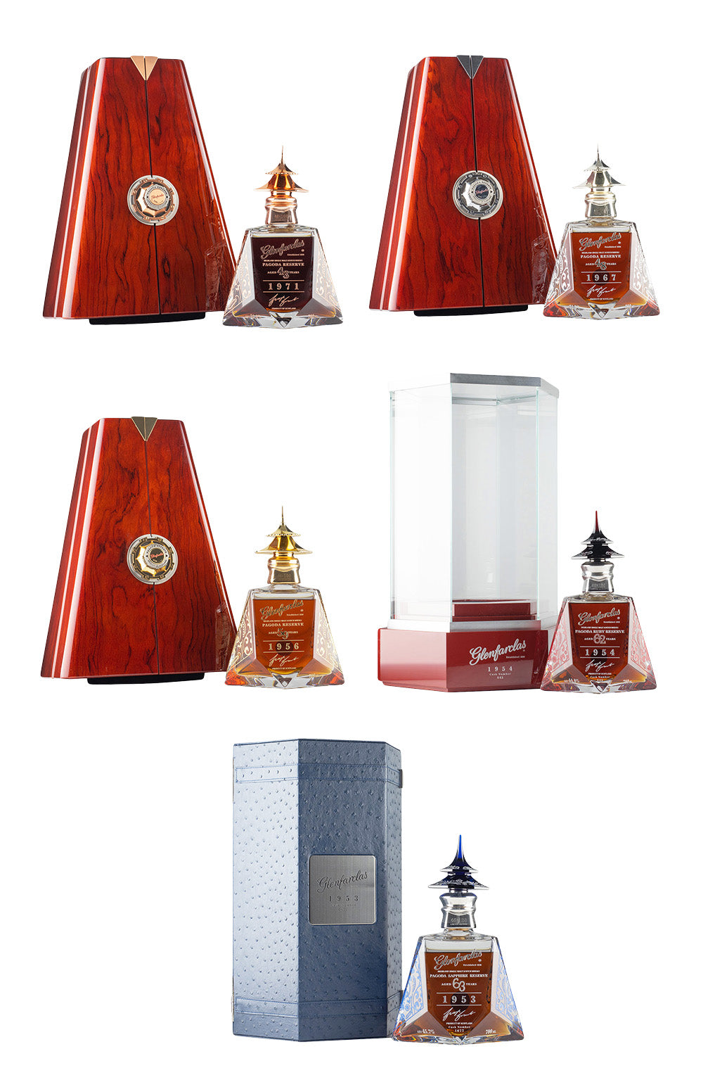 Glenfarclas Full Pagoda Set