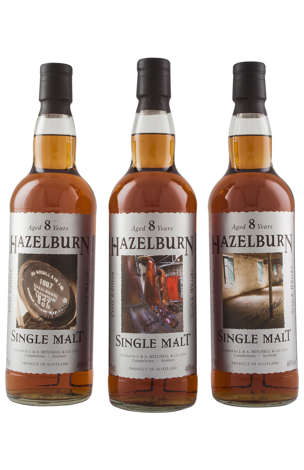 Hazelburn 8 Year Old 1st Editions Full Set