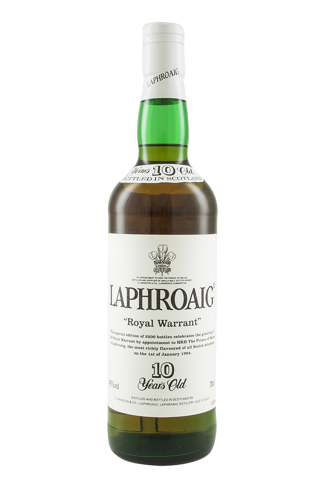 Laphroaig 10 Year Old Royal Warrant