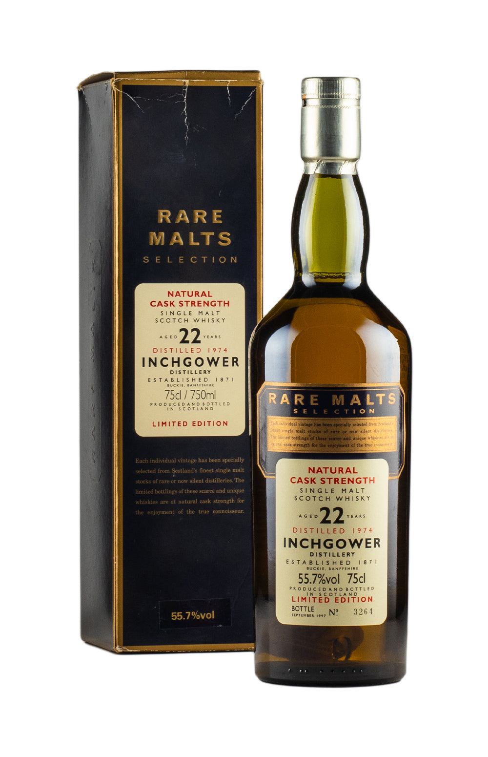 Inchgower 22 Year Old Rare Malts 1974