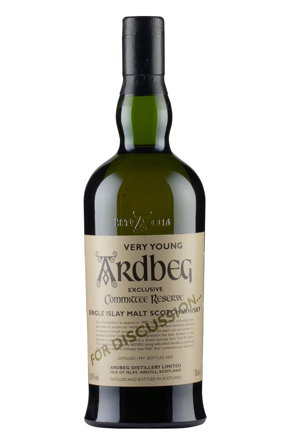 Ardbeg Committee Very Young 1997