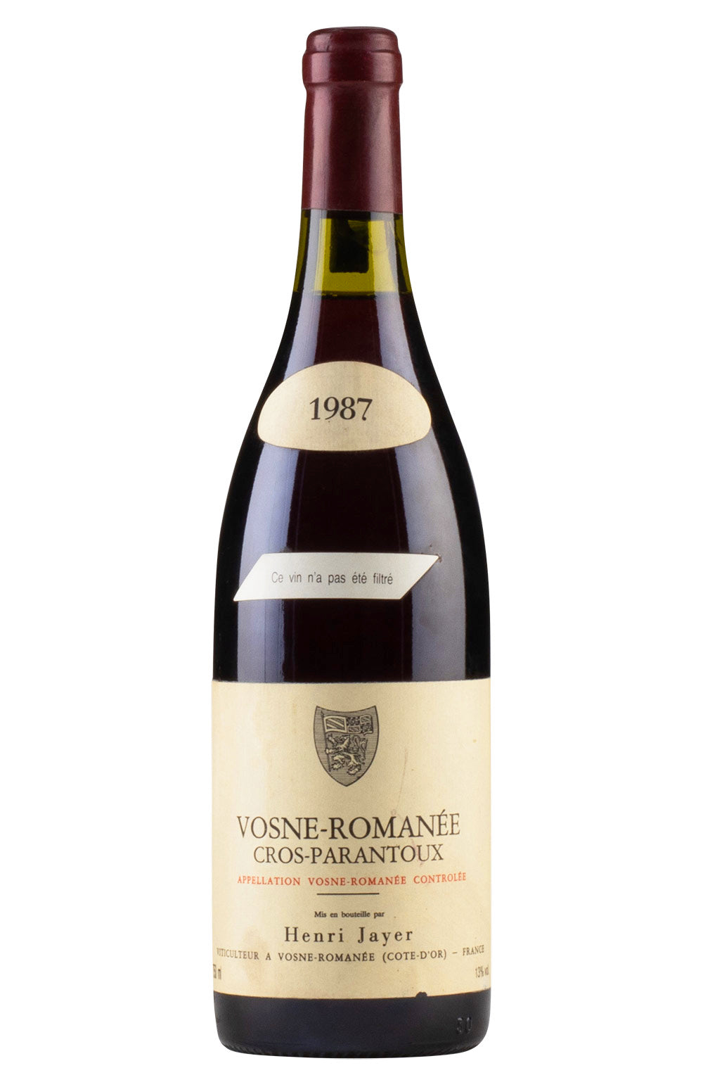 Vosne Romanee Cros Parantoux Henri Jayer 1987