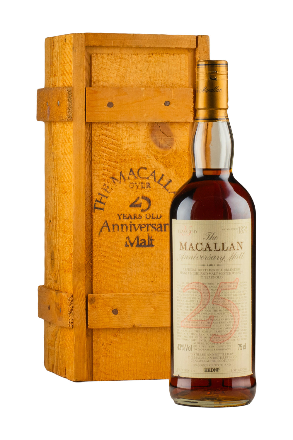 Macallan 25 Year Old Anniversary Malt 1975