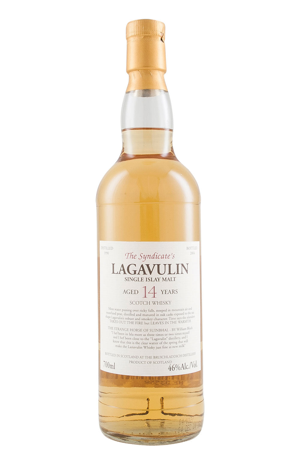 Lagavulin 14 Year Old Syndicate Bottling 1990