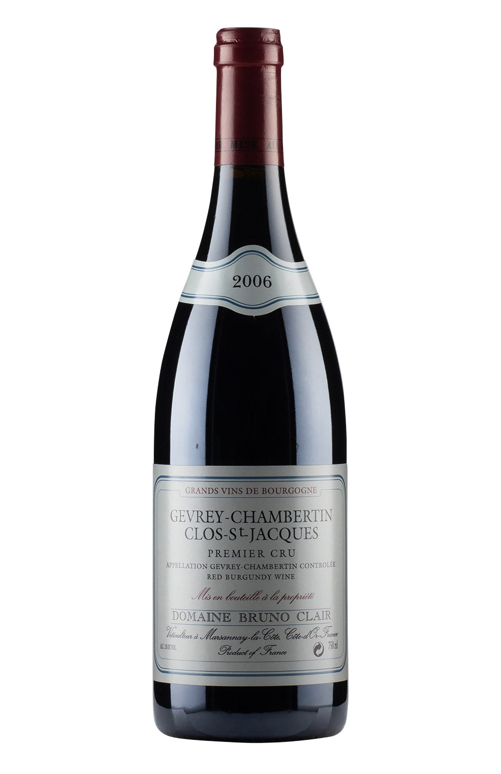 Gevrey Chambertin Clos St Jacques Bruno Clair 2006