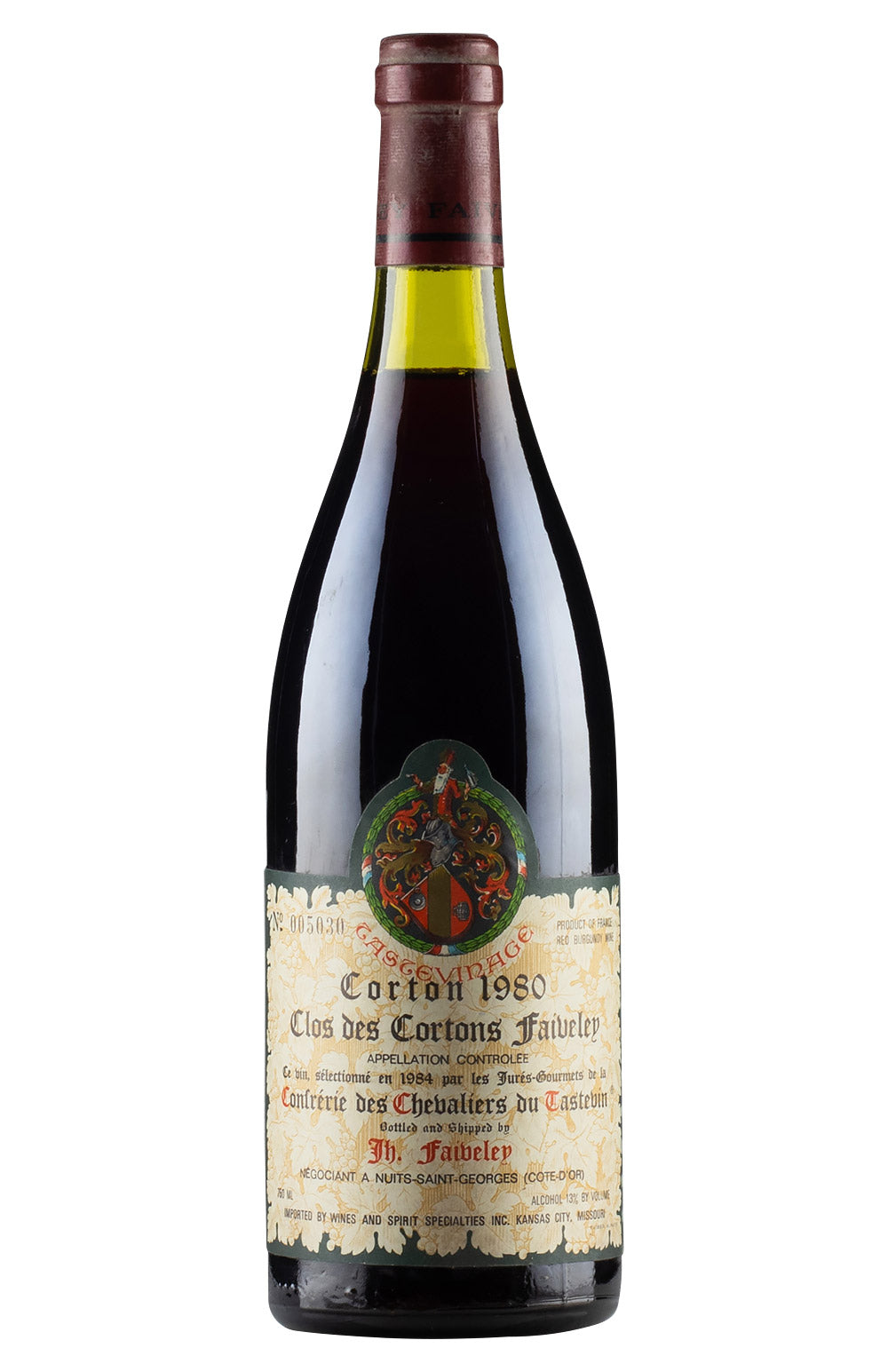 Corton Clos des Cortons Faiveley Domaine Faiveley 1980