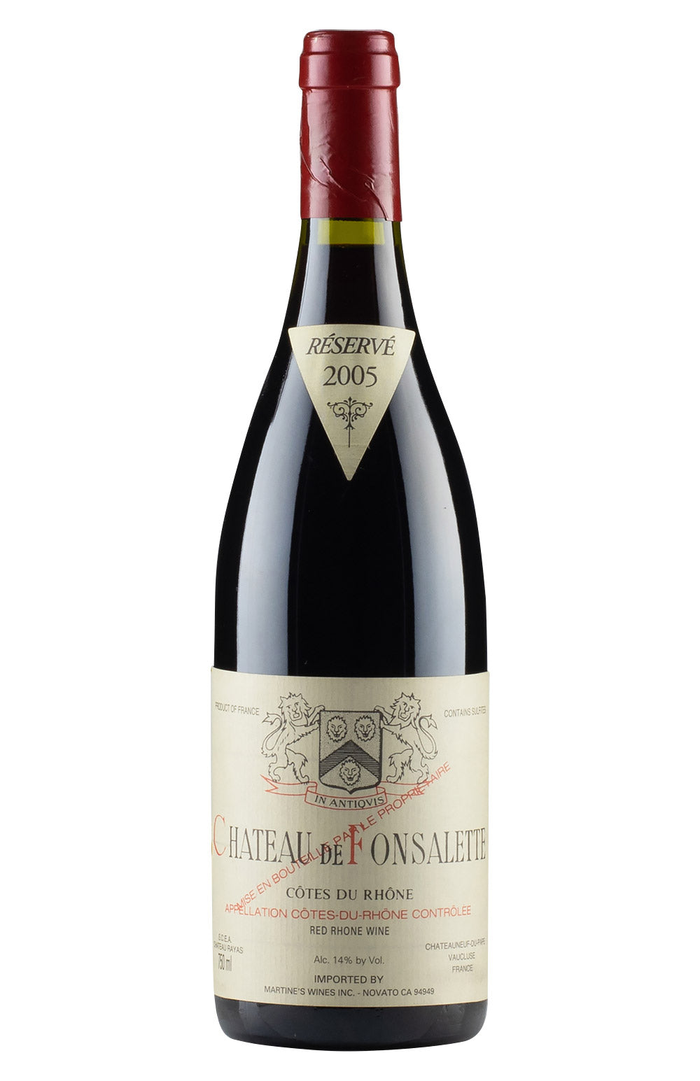 Cotes du Rhone Chateau de Fonsalette Syrah 2005