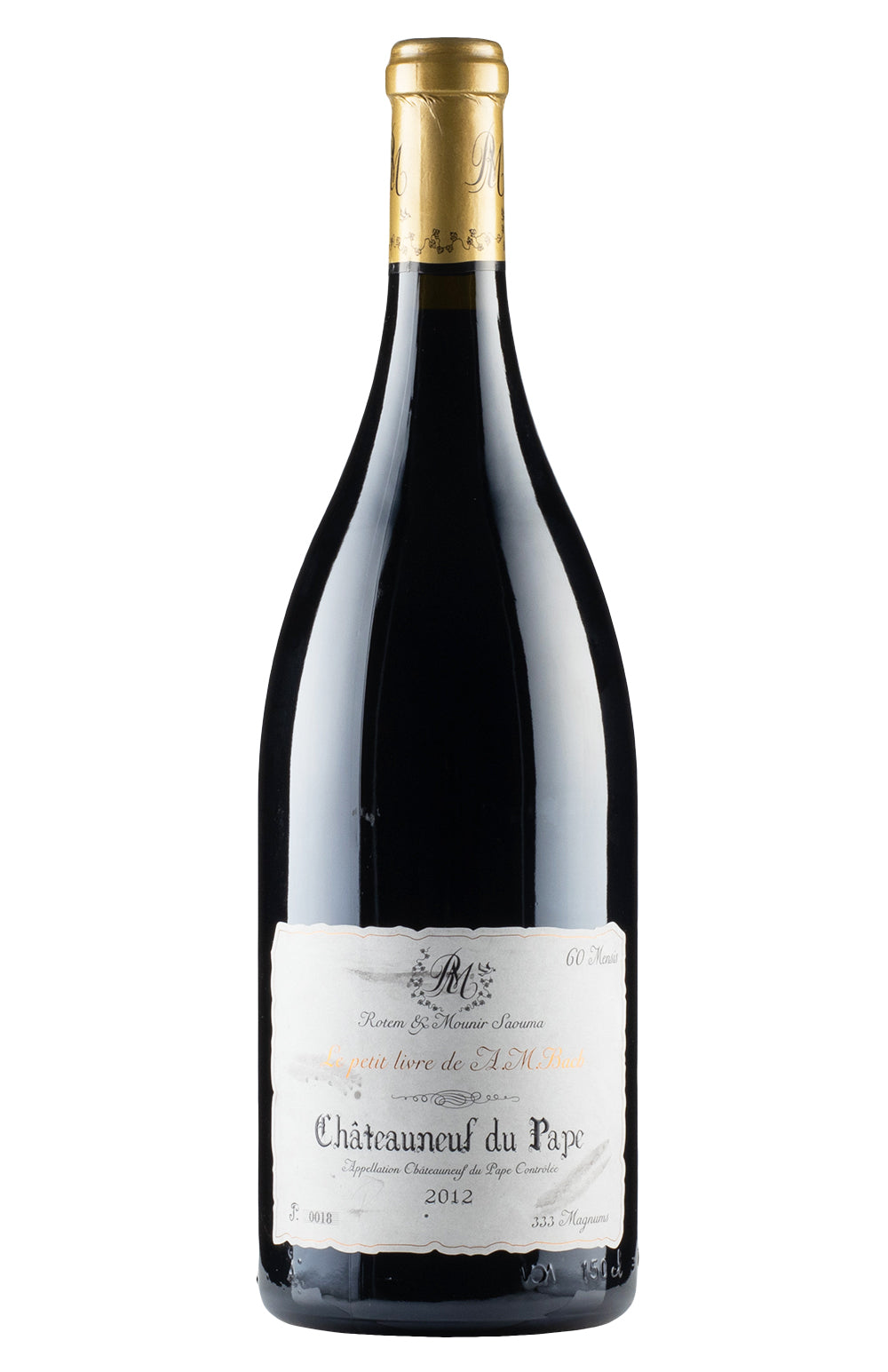 Chateauneuf du Pape Le Petit Livre d`Anna Magdalena Bach Saouma Magnum 2012