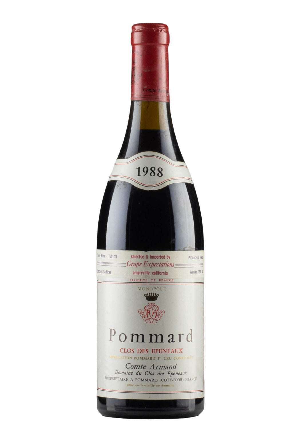 Pommard Clos des Epeneaux Comte Armand 1988