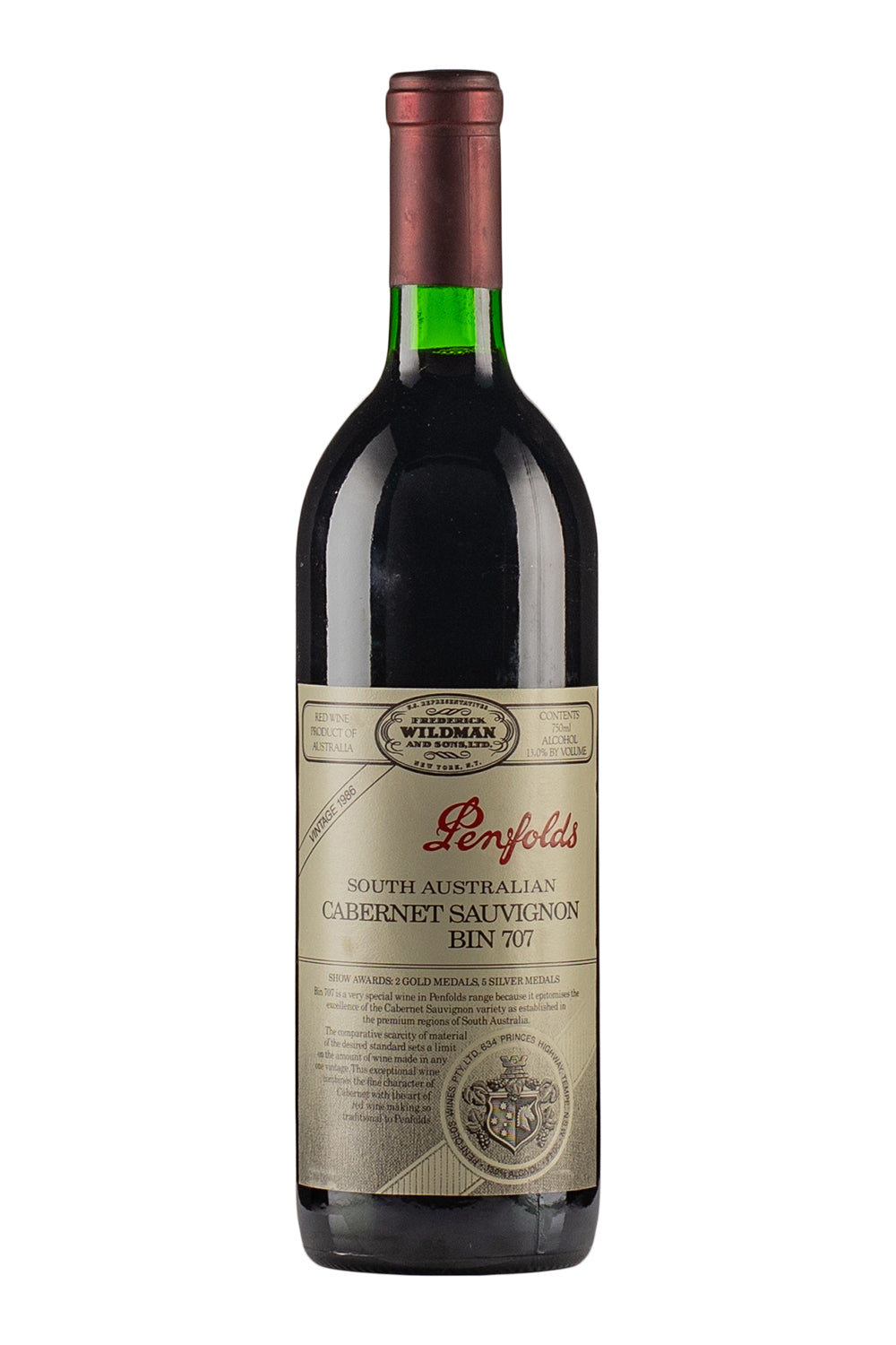 Penfolds Bin 707 1986