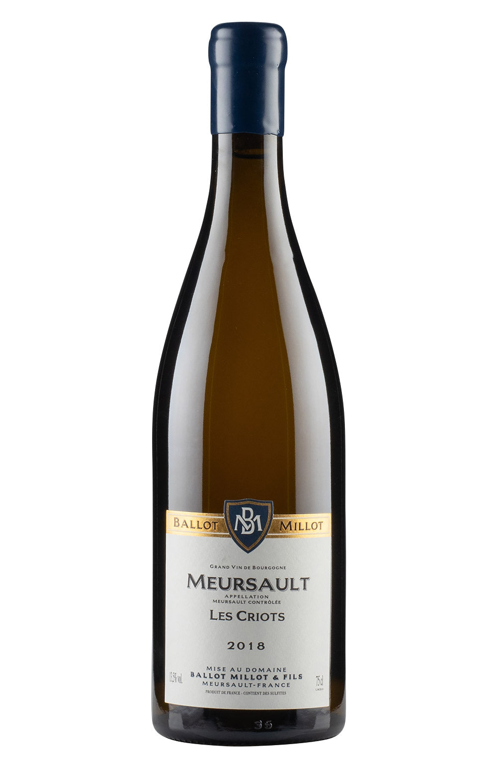 Meursault Les Criots Ballot Millot 2018