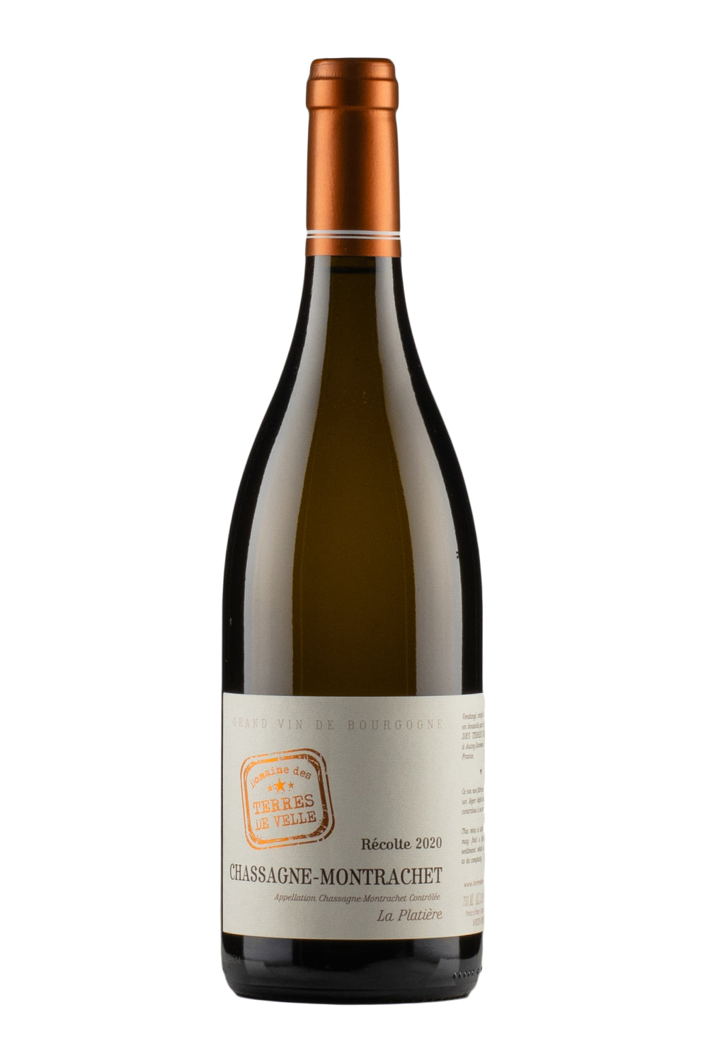 Chassagne Montrachet La Platiere Terres de Velle 2020