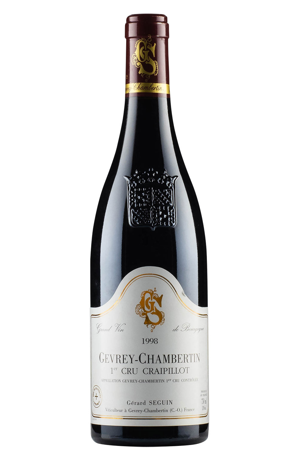 Gevrey Chambertin Craipillot Gerard Seguin 1998