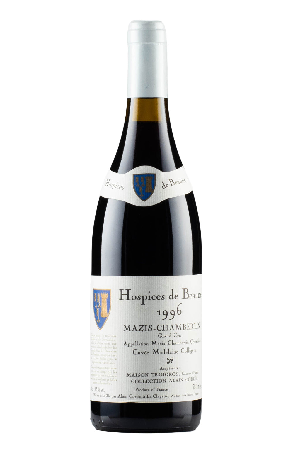Mazis Chambertin Cuvee Madeleine Collignon Hospices de Beaune 1996