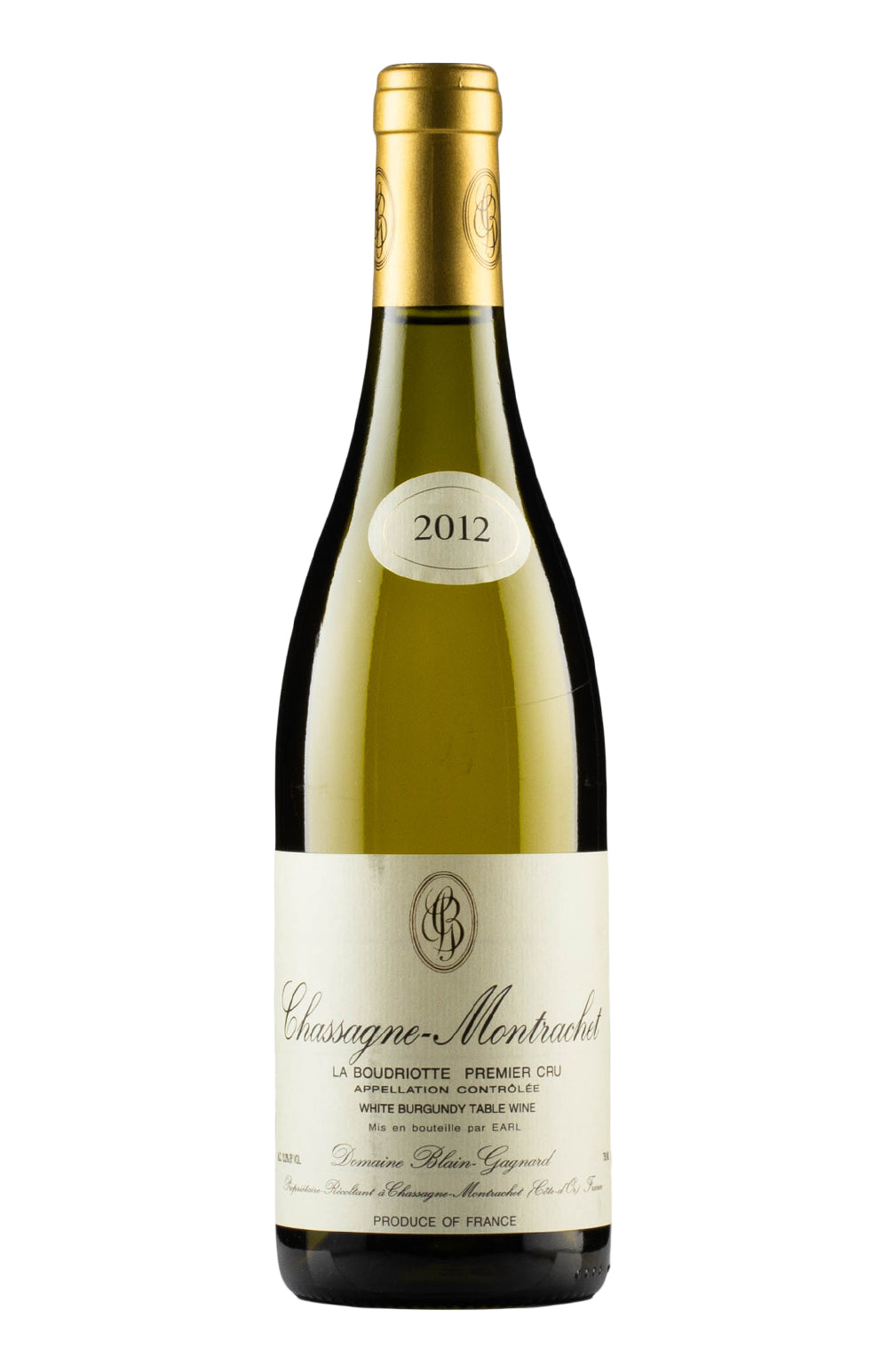 Chassagne Montrachet La Boudriotte Blain Gagnard 2012