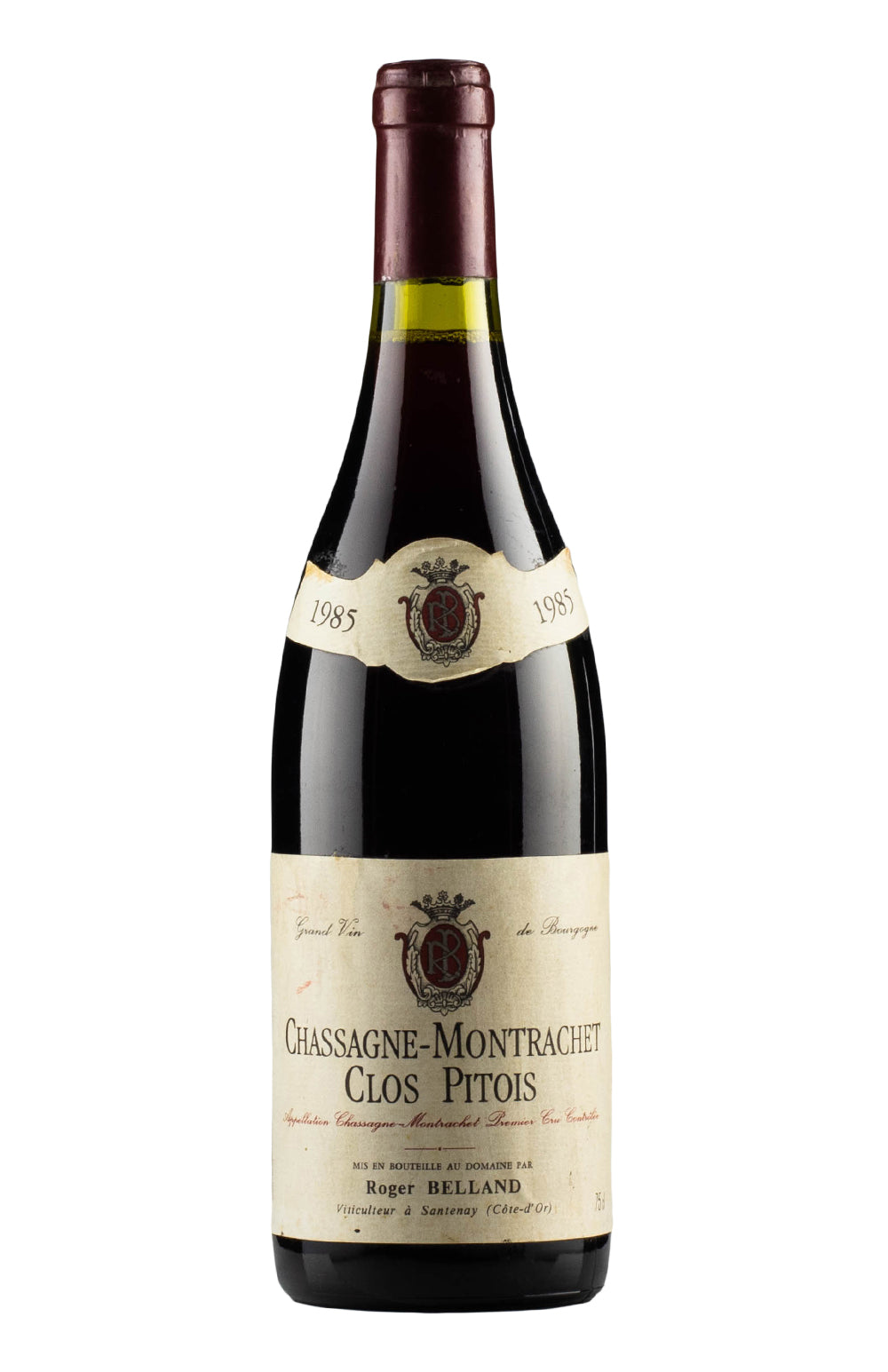 Chassagne Montrachet Rouge Clos Pitois Roger Belland 1985
