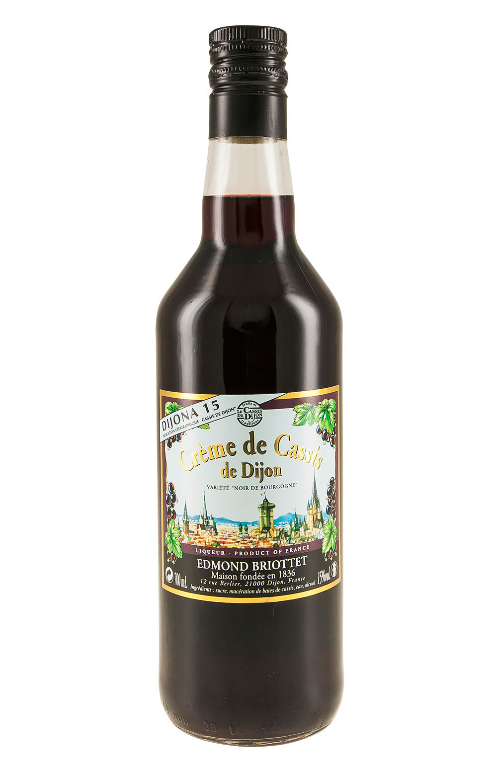 Briottet Creme de Cassis de Dijon 15%