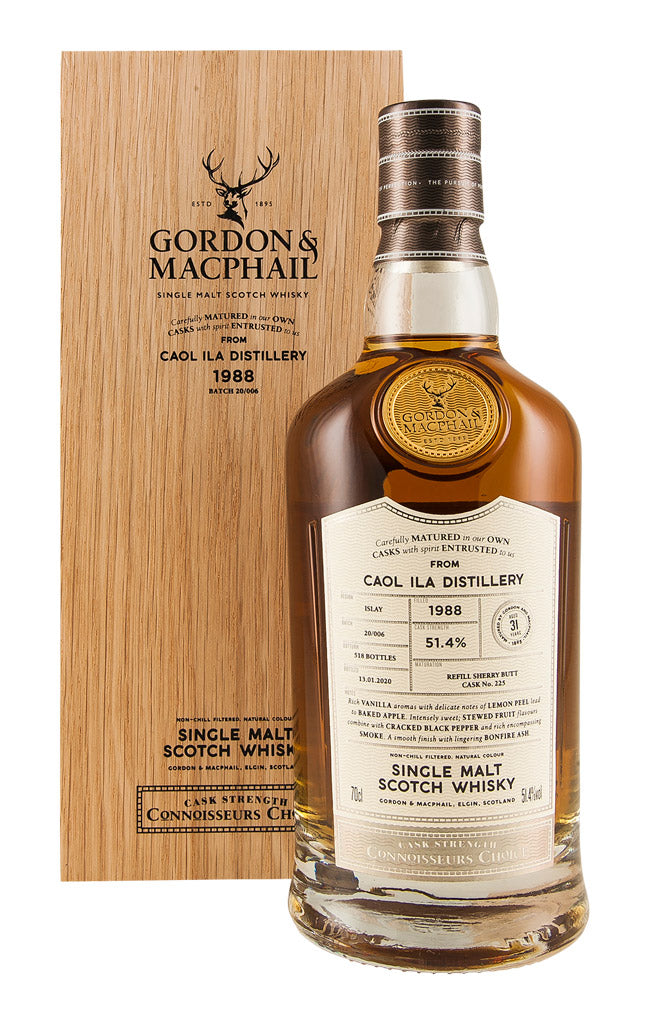 Caol Ila 31 Year Old Connoisseurs Choice Gordon & MacPhail 1988