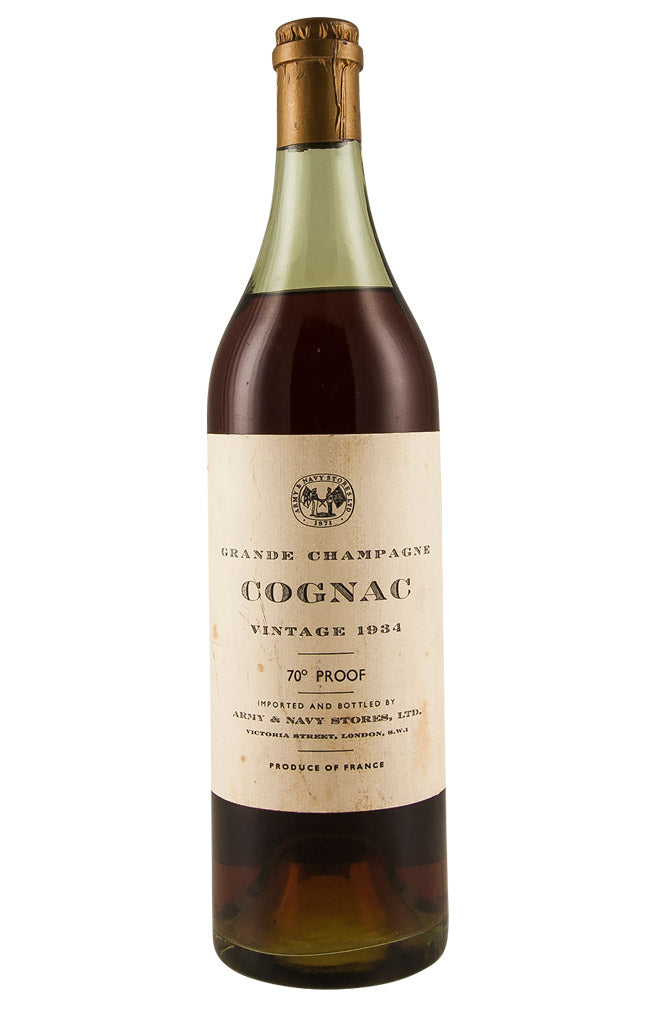 Army & Navy Stores Grange Champagne Cognac 1934