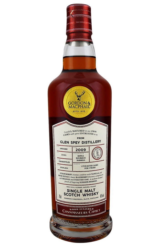 Glen Spey 12 Year Old Cote Rotie Finish Connoisseurs Choice Gordon & MacPhail 2009