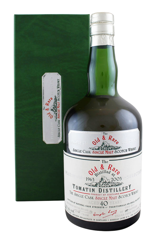 Tomatin 40 Year `Old and Rare` Platinum Hunter Laing 1963