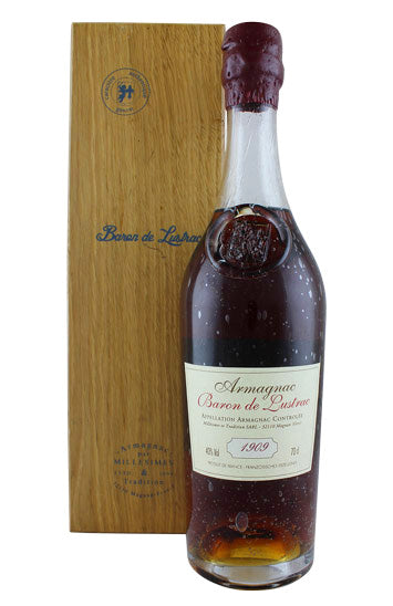 Baron de Lustrac Vintage Armagnac 1909