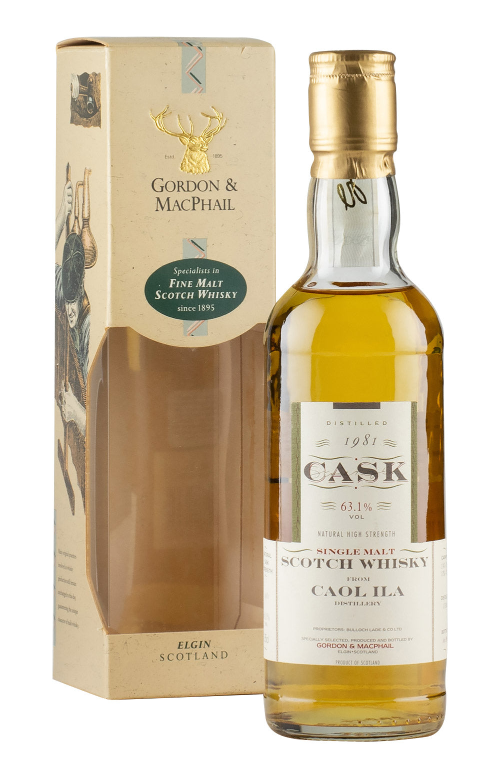 Caol Ila Cask Strength Gordon & MacPhail (Bottled 1995) 1981