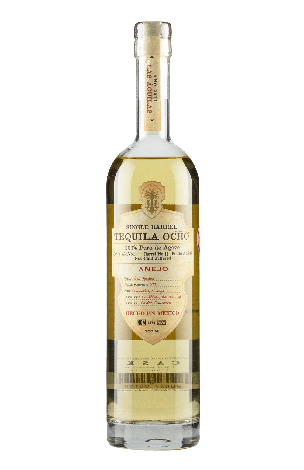 Ocho `La Aguilas` Single Barrel Anejo 2017