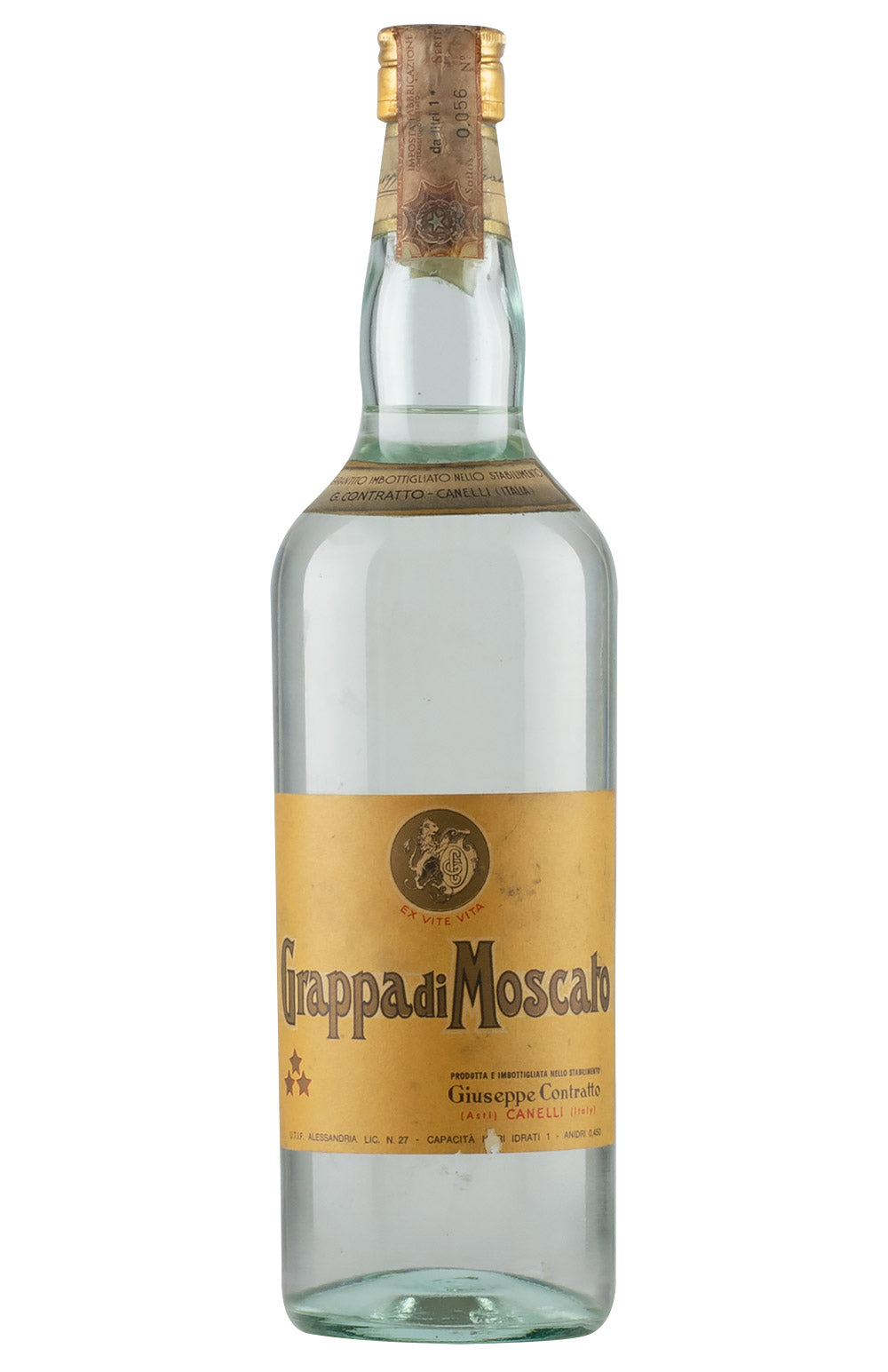 Giuseppe Contratto Grappa di Moscato c.1960s