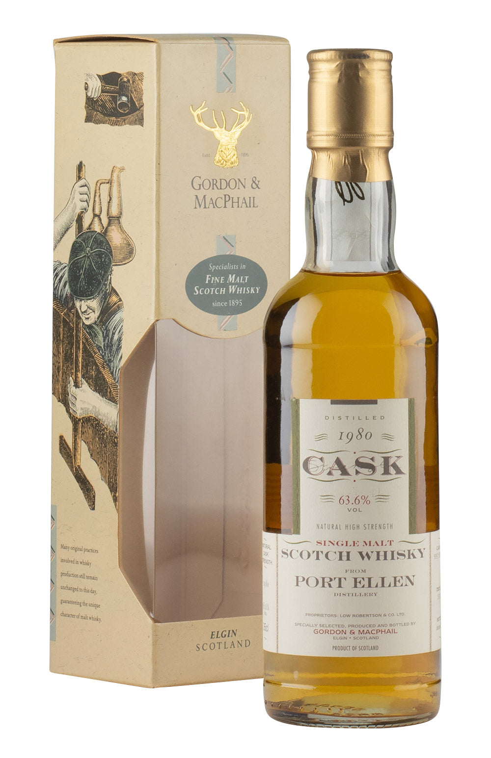 Port Ellen Cask Strength 63.6% Gordon & MacPhail 1980